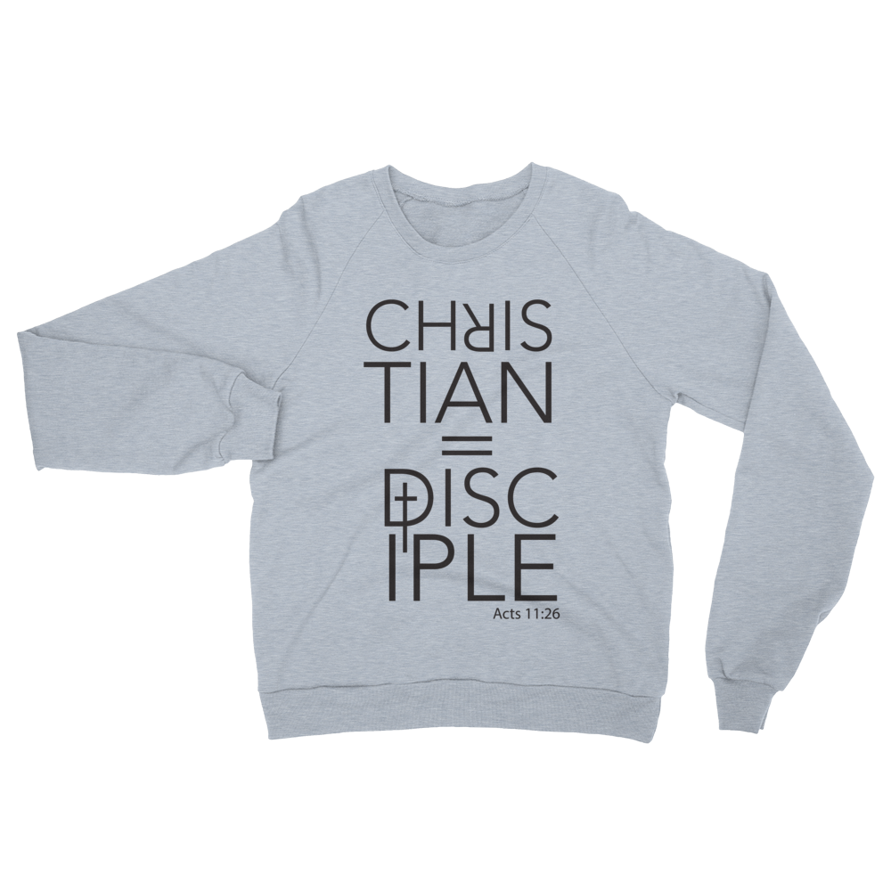 Christian = Disciple Gray Christian Fashion - Christian Clothing Malachi Clothing Co