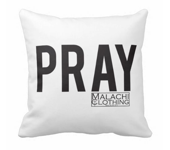 PRAYER PILLOW WHITE - Christian Clothing Malachi Clothing Co