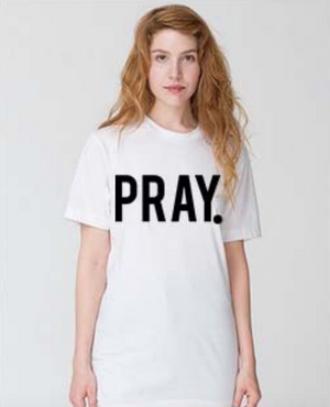 Pray White - Christian Shirt Designs - Christian Clothing Malachi Clothing Co
